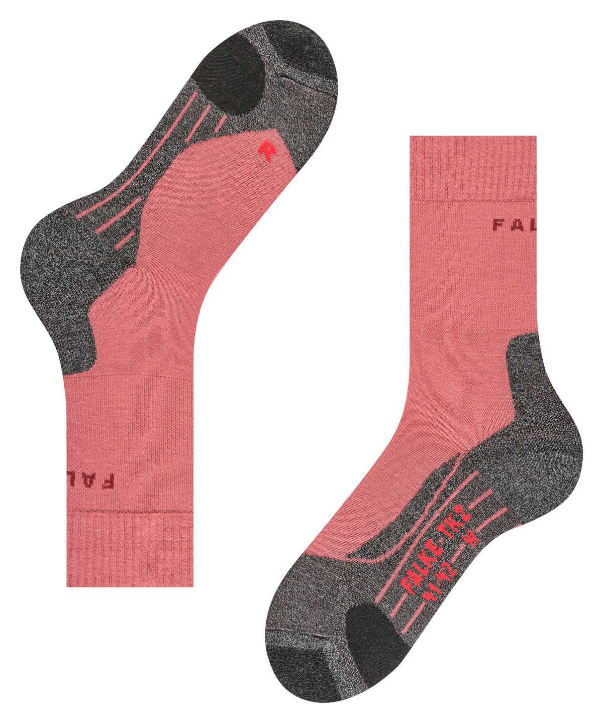 Falke TK2 Explore Trekking Socks Sports Socks Dames Rood | IUX-084267