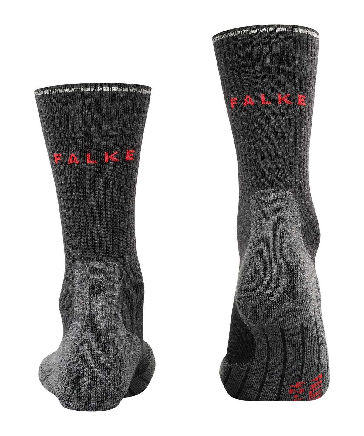 Falke TK2 Explore Wool Silk Trekking Socks Sokken Heren Grijs | JSM-439015