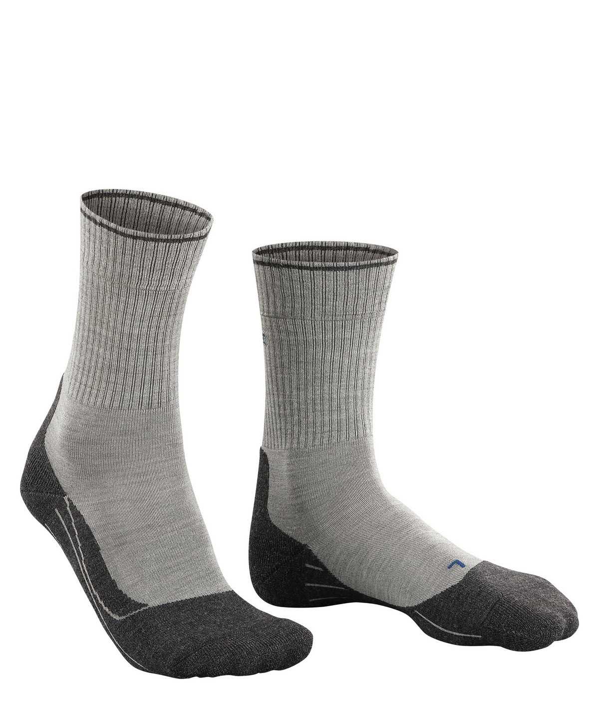 Falke TK2 Explore Wool Silk Trekking Socks Sokken Heren Grijs | SBY-380256