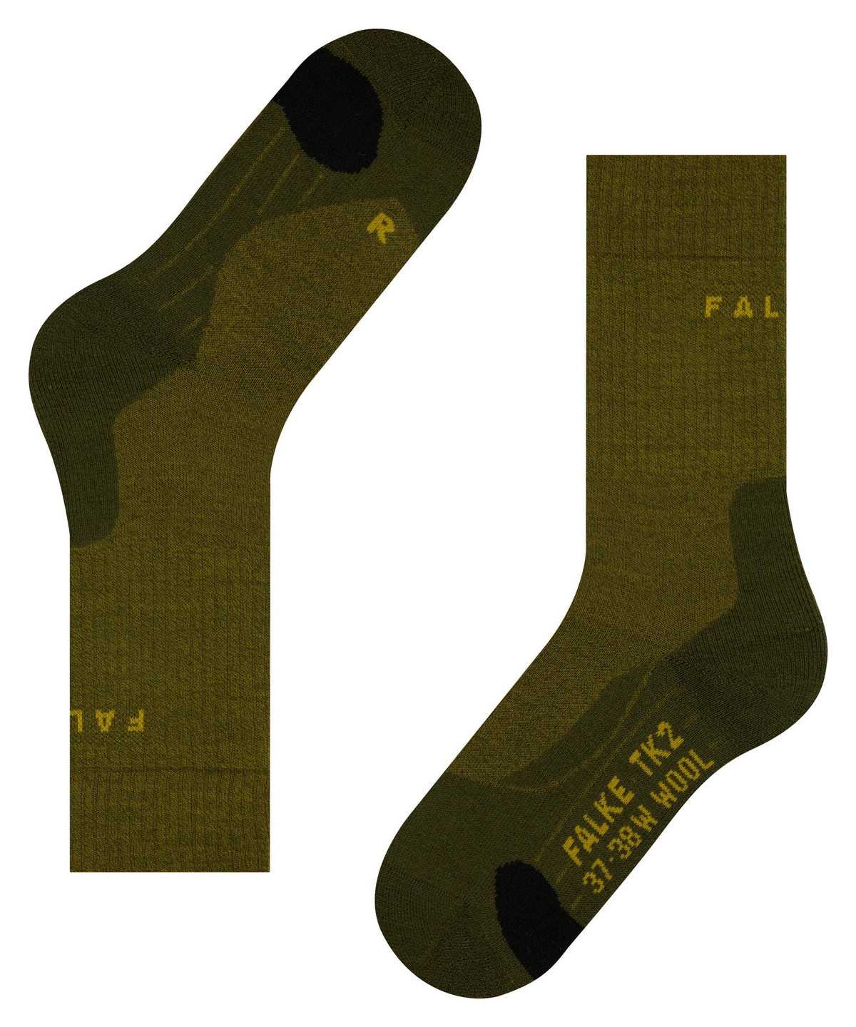 Falke TK2 Explore Wool Trekking Socks Sokken Heren Groen | FNW-978105