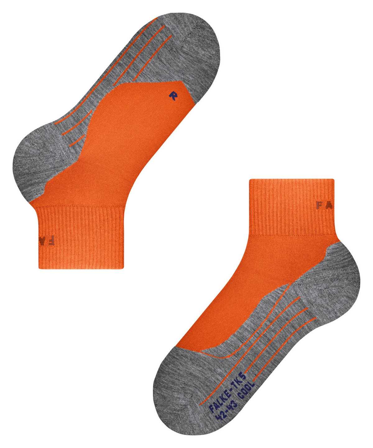 Falke TK5 Wander Cool Short Trekking Short sock Sokken Heren Oranje | YFC-027819