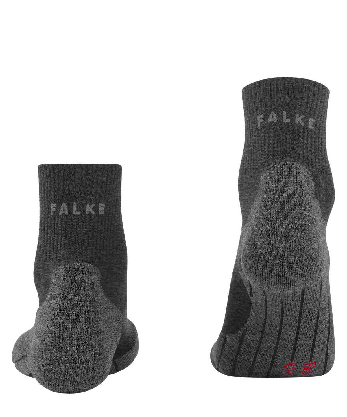 Falke TK5 Wander Wool Short Trekking Short sock Sokken Heren Grijs | OKC-234056