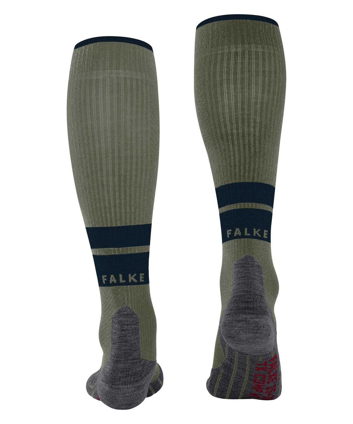 Falke TK Compression Energy Trekking Knee-high Socks Sokken Heren Groen | GTX-137260