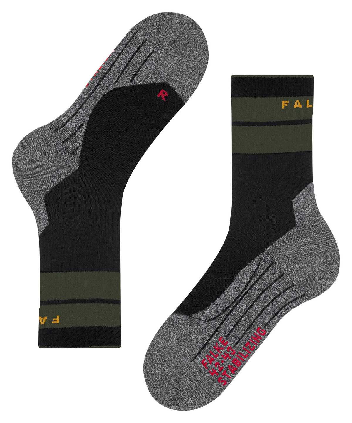 Falke TK Stabilizing Trekking Socks Sports Socks Dames Zwart | MJO-975104