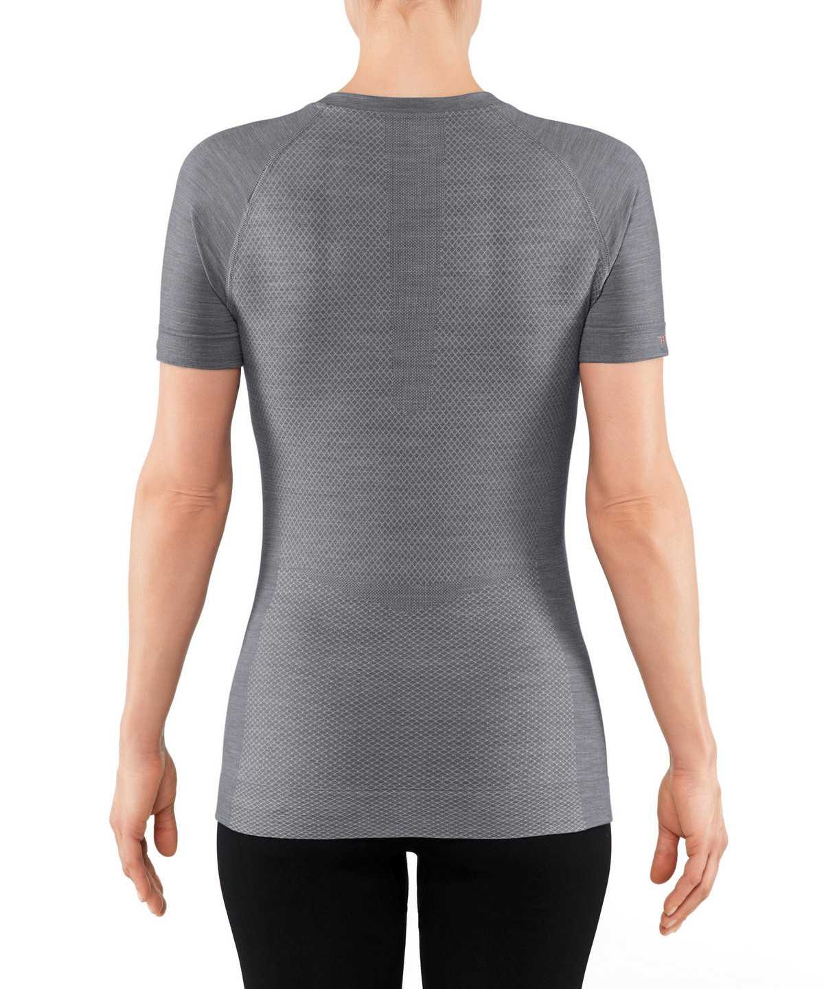 Falke T-Shirt Wool-Tech Light Overhemd Met Korte Mouwen Dames Grijs | NJW-561230