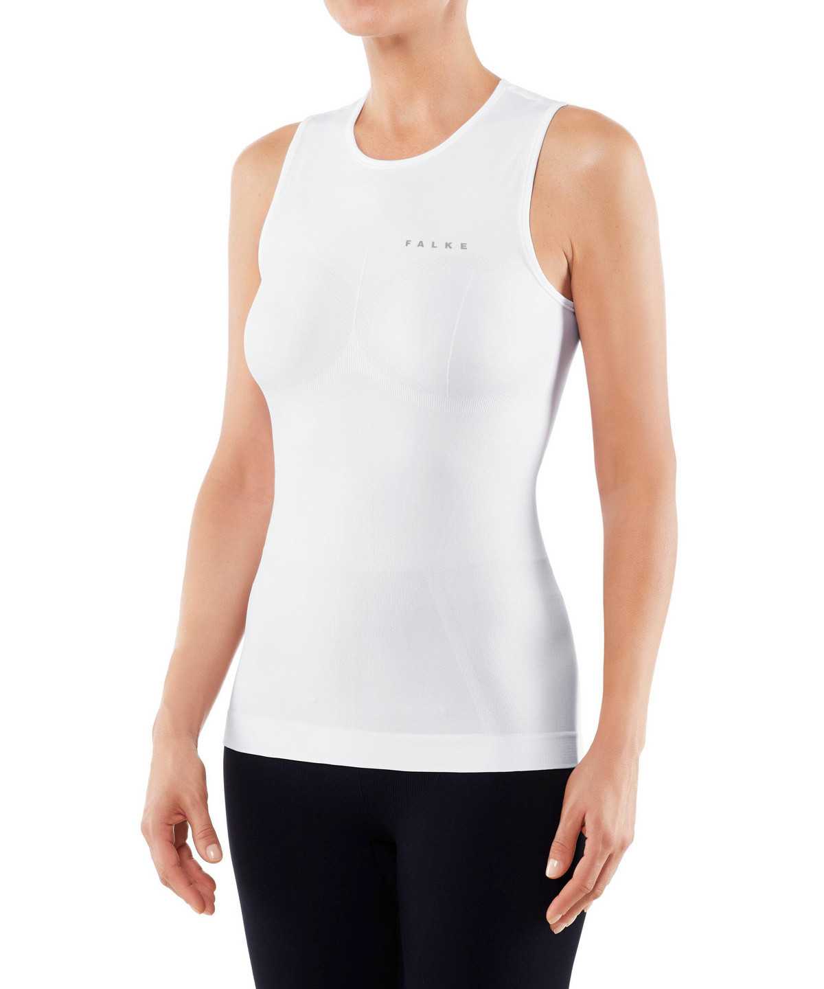 Falke Tanktop Warm Overhemd Met Korte Mouwen Dames Wit | UBT-165943