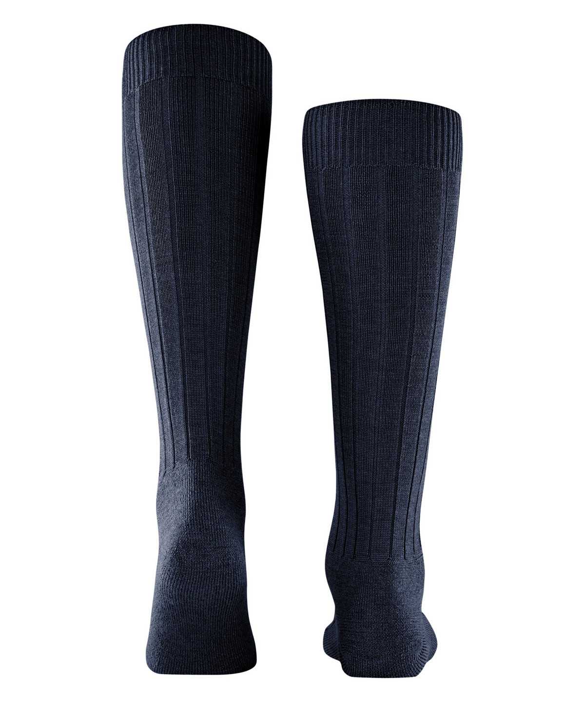 Falke Teppich im Schuh Knee-high Socks Sokken Heren Blauw | JDE-076315