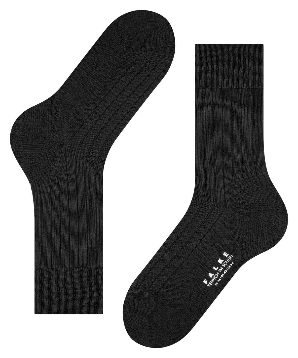 Falke Teppich im Schuh Socks Sokken Heren Zwart | YSE-764082