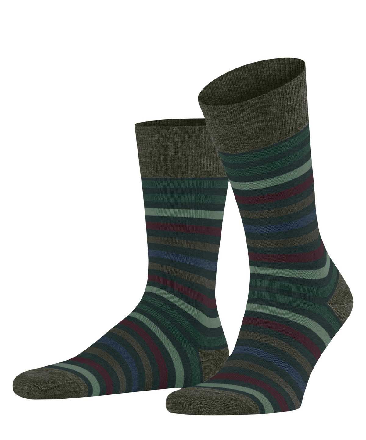 Falke Tinted Stripe Socks Sokken Heren Groen | BHS-983406