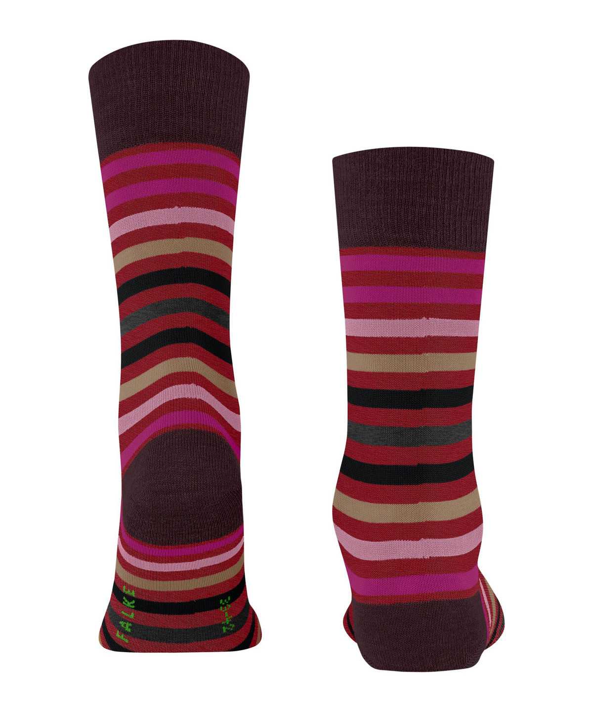 Falke Tinted Stripe Socks Sokken Heren Rood | VUT-403965