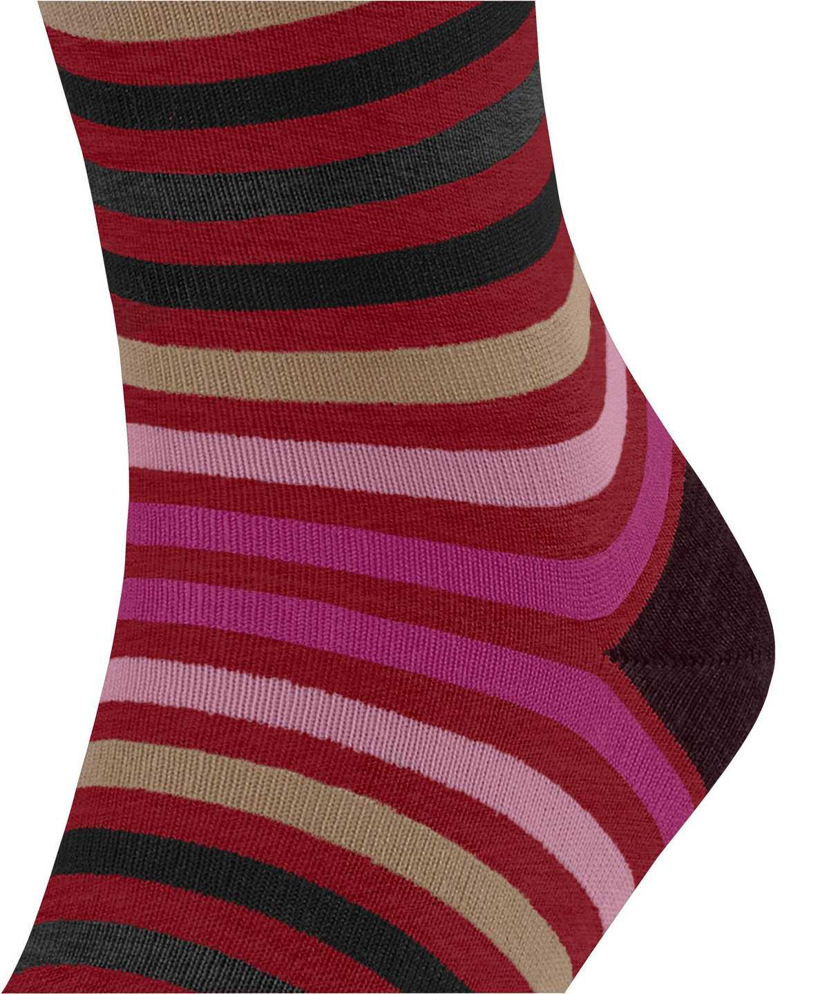 Falke Tinted Stripe Socks Sokken Heren Rood | VUT-403965