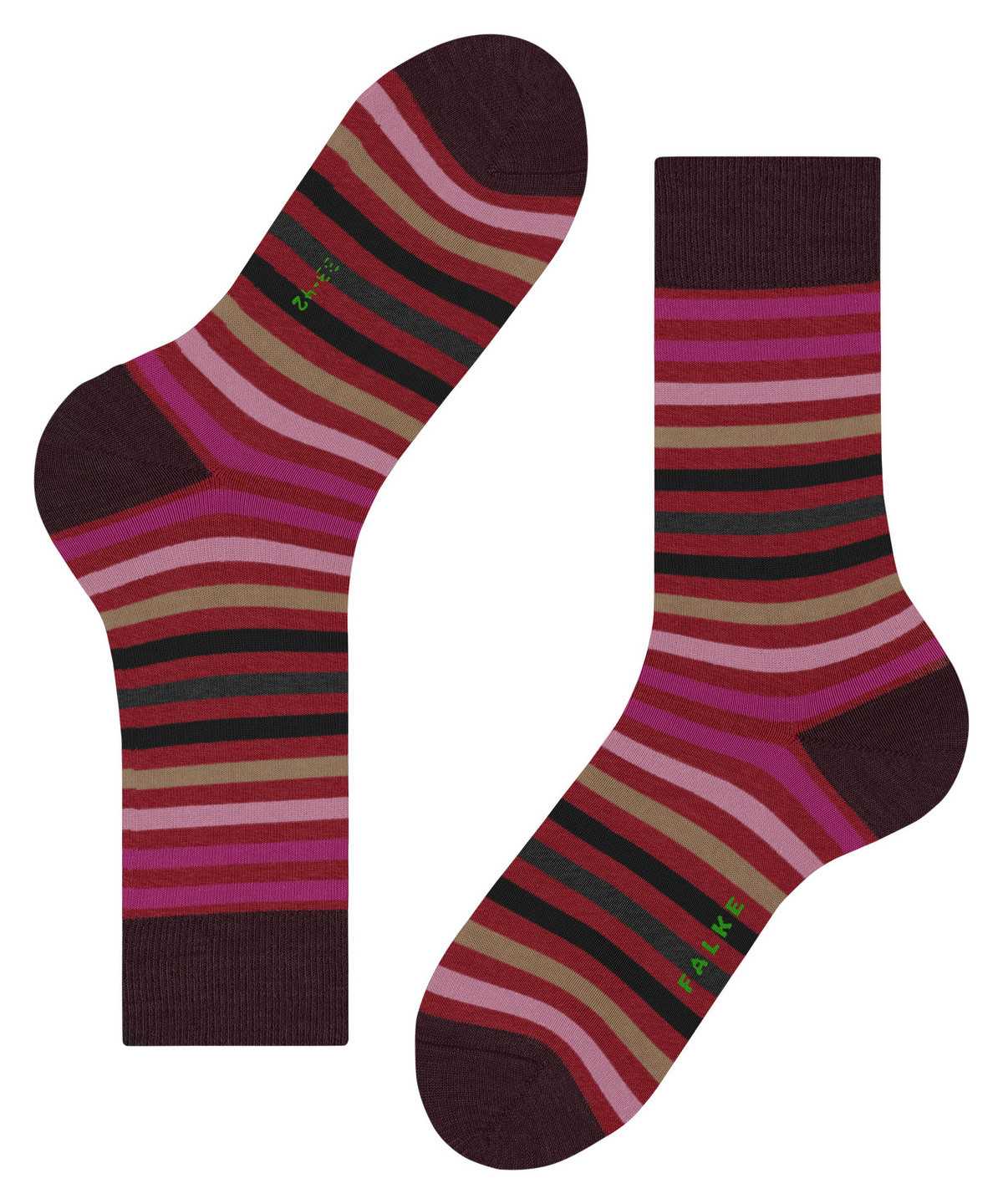 Falke Tinted Stripe Socks Sokken Heren Rood | VUT-403965