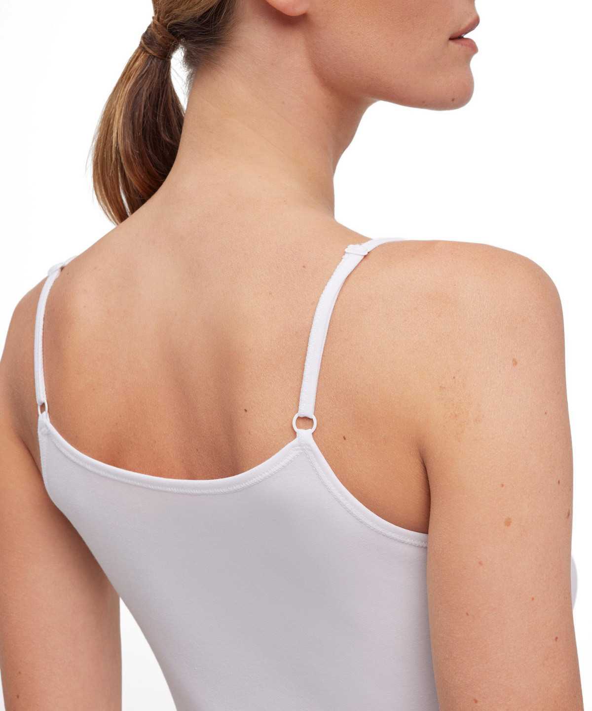 Falke Top Round-neck Daily Climate Control Bras & Tops Dames Wit | CKM-705813