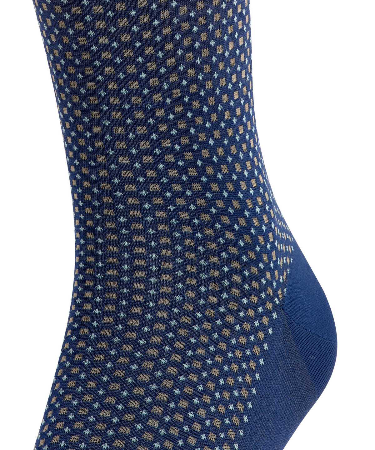 Falke Uptown Tie Knee-high Socks Sokken Heren Blauw | GFS-413026