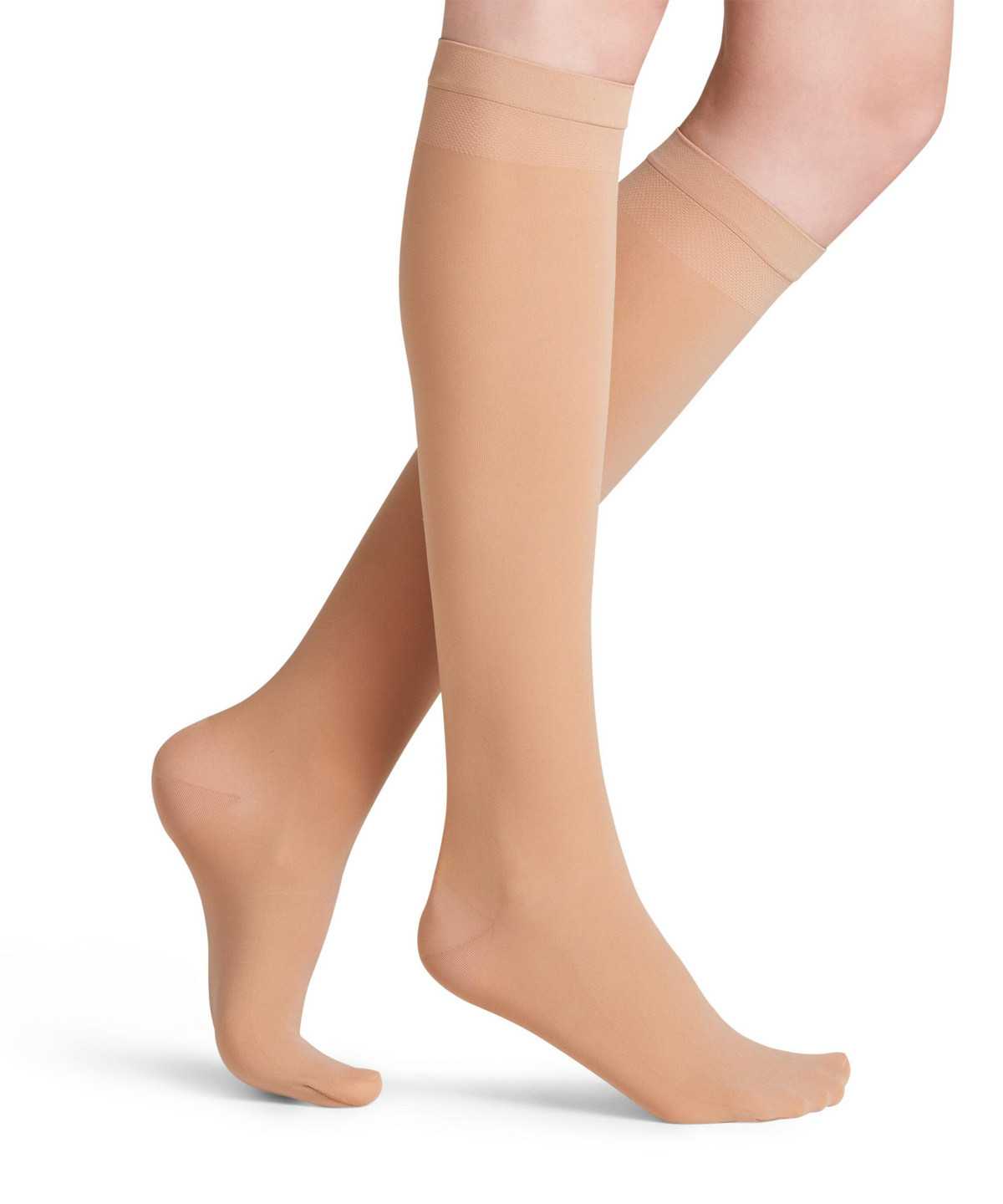 Falke Vitalize 40 DEN Knee-high Socks Sokken Dames Beige | CYS-541378