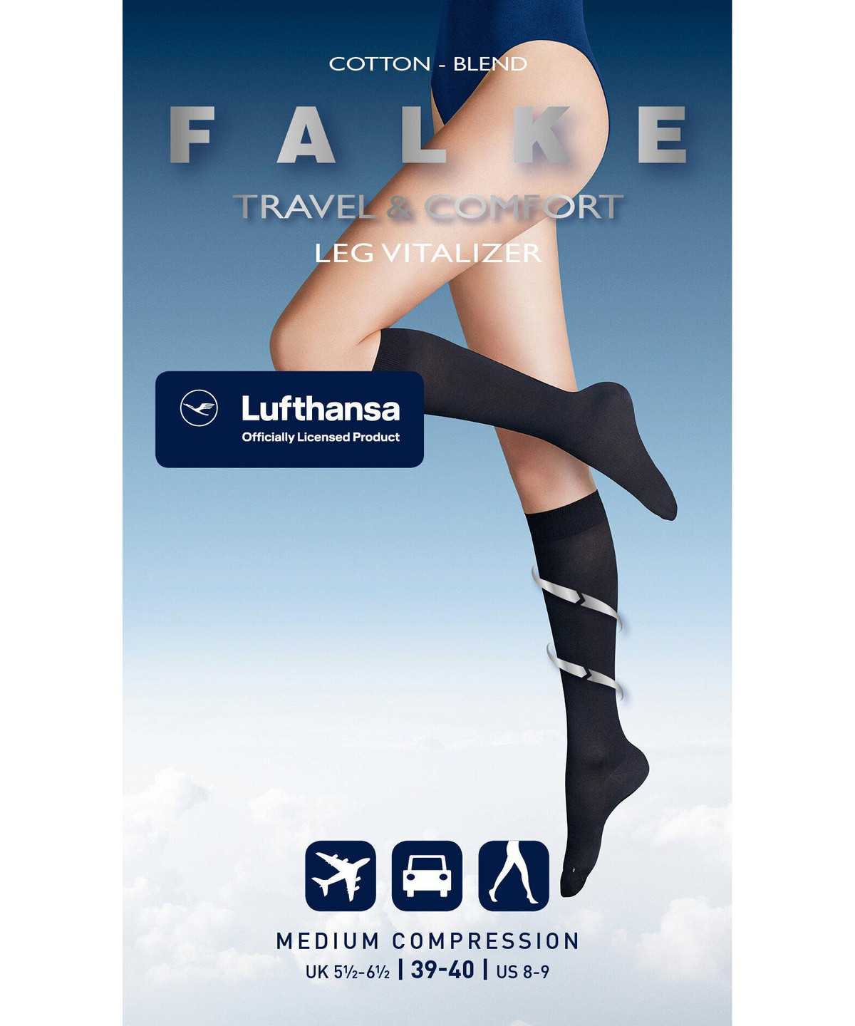 Falke Vitalizer Knee-high Socks Sokken Dames Wit | JAO-985103